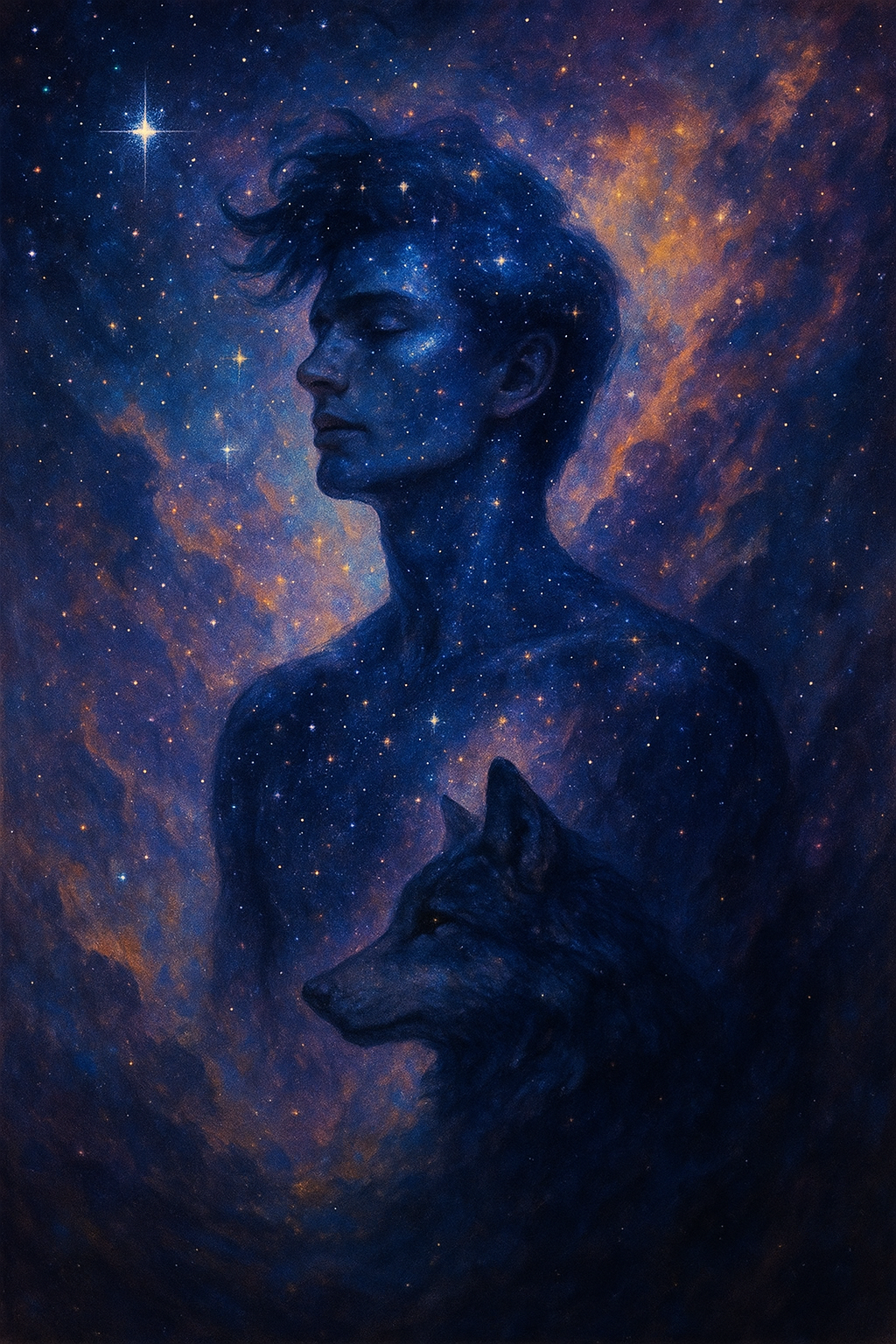 Constellation Boy and Wolf